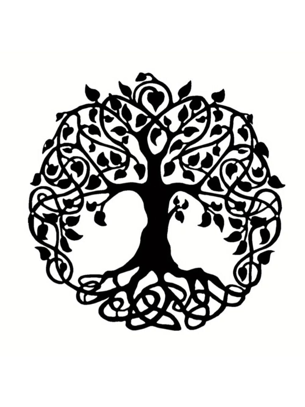 Wall Decor--Celtic Knot Roots Yggdrasil World Tree
